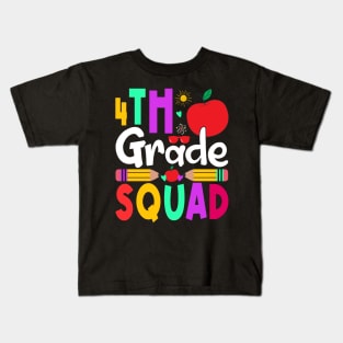 1st Grade Squad Teachers Boys Girls Funny Back To School Kids T-Shirt